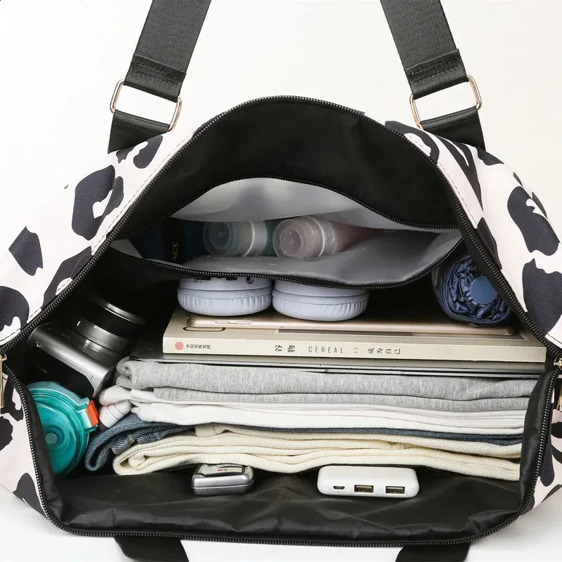 Sac de voyage pour week-end, grand sac fourre-tout imprimé