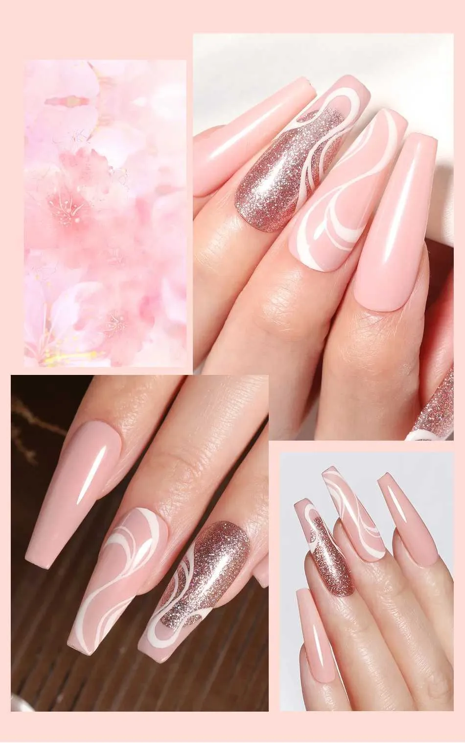 Shiny Silver UV LED Gel gel fingernail polish - 10ml Semi