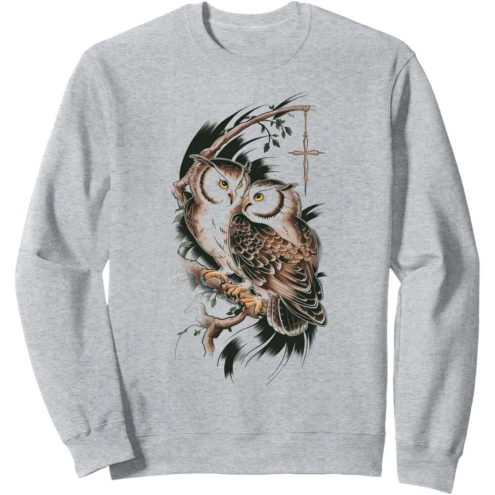 Save Big on Bulk Sweatshirt Owl Long Sleeve Shirts For Men Sweatshirt Owl  Bird Watching I Love Owls Birdwatching Sweatshirt Graphic Tee Streetwear