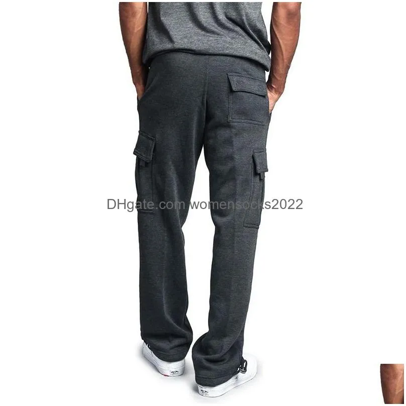 Men s Cotton Cargo Joggers 4XL Sweatpants for Sports Workouts Lounging