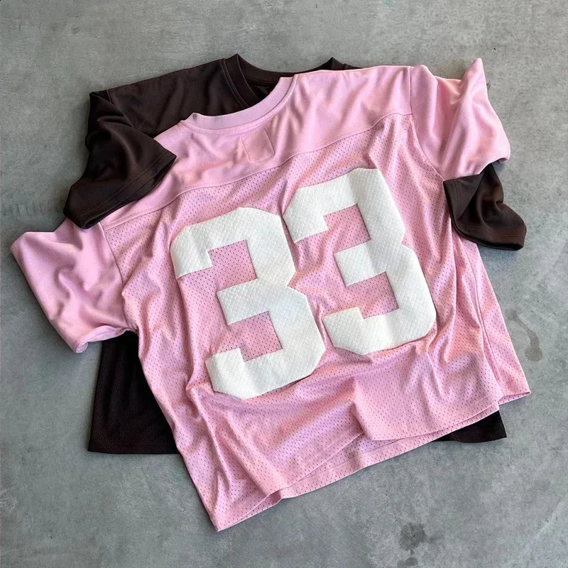 T-shirt Retro Y2K Rose Mesh - Taille M - Quick-Dry - Neuf Sans étiquettes