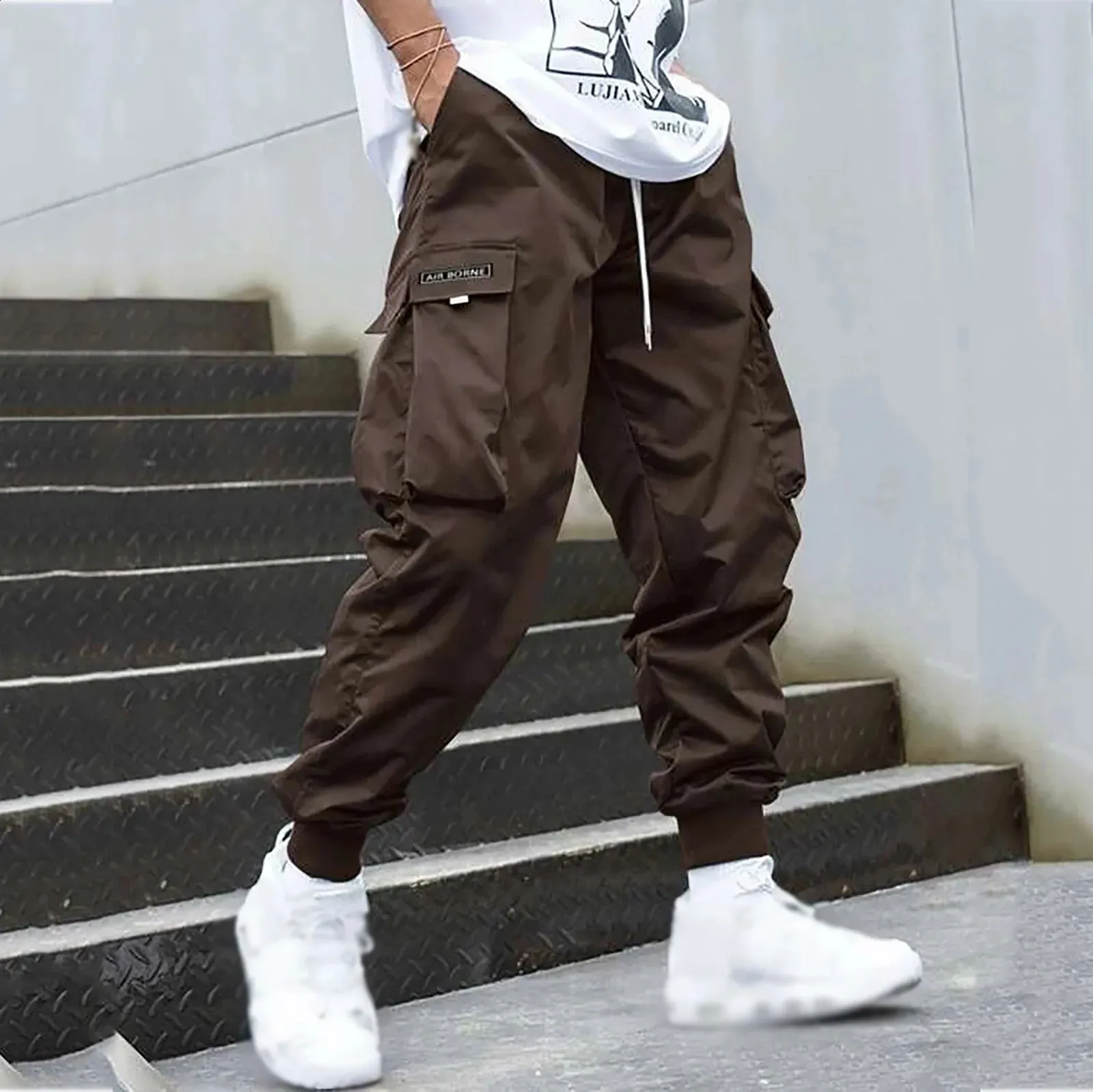 DHgate.com:Mens Hip Hop Cargo Pants with Multi Pockets