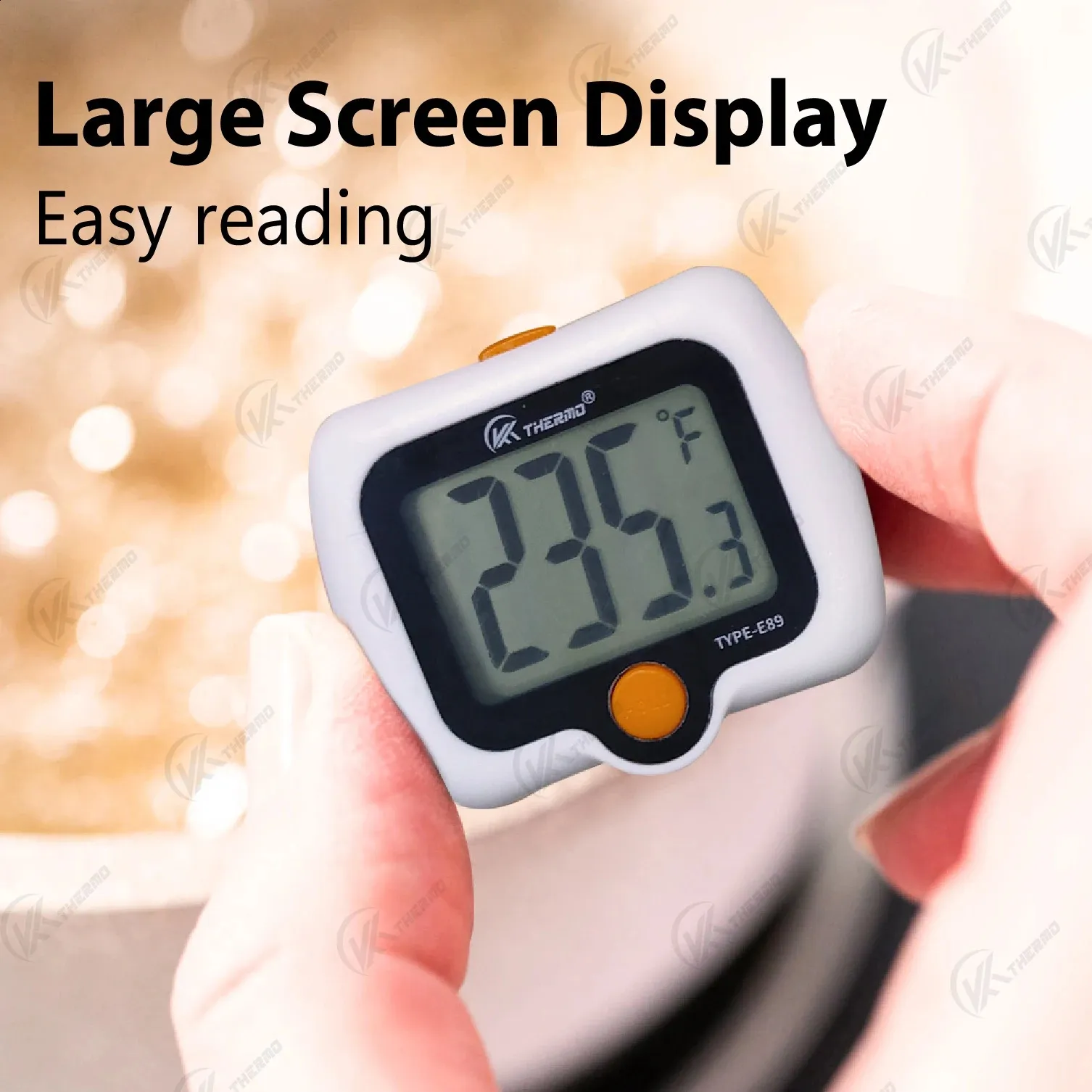 KT THERMO Dial Refrigerator Thermometer - 2 Inch Stainless Steel Freezer/Refrigerator Thermometer - View #4
