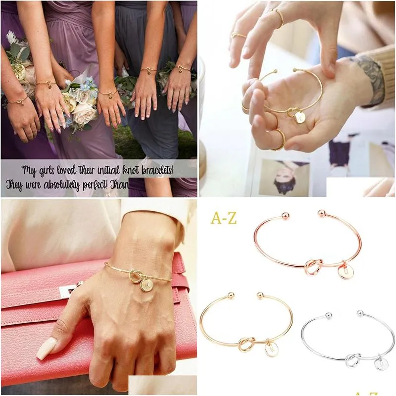 Bracelet Pour Femme Avec Anneau Intégré - Plaqué Or 14 Carats - Chaîne De Main Lettres - Cadeau Personnalisable Pour Petite Amie, Fille, Maman