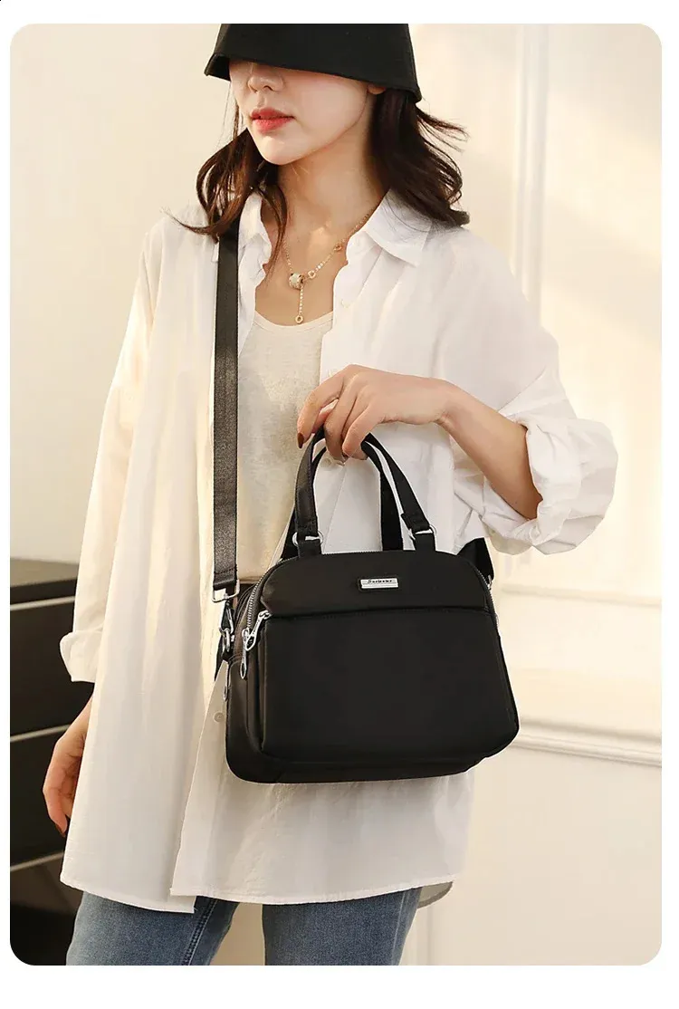 トップブランドのファッション DHgate.com:Zippered Multi | Bag Shoulder Handle Top Nylon 小物