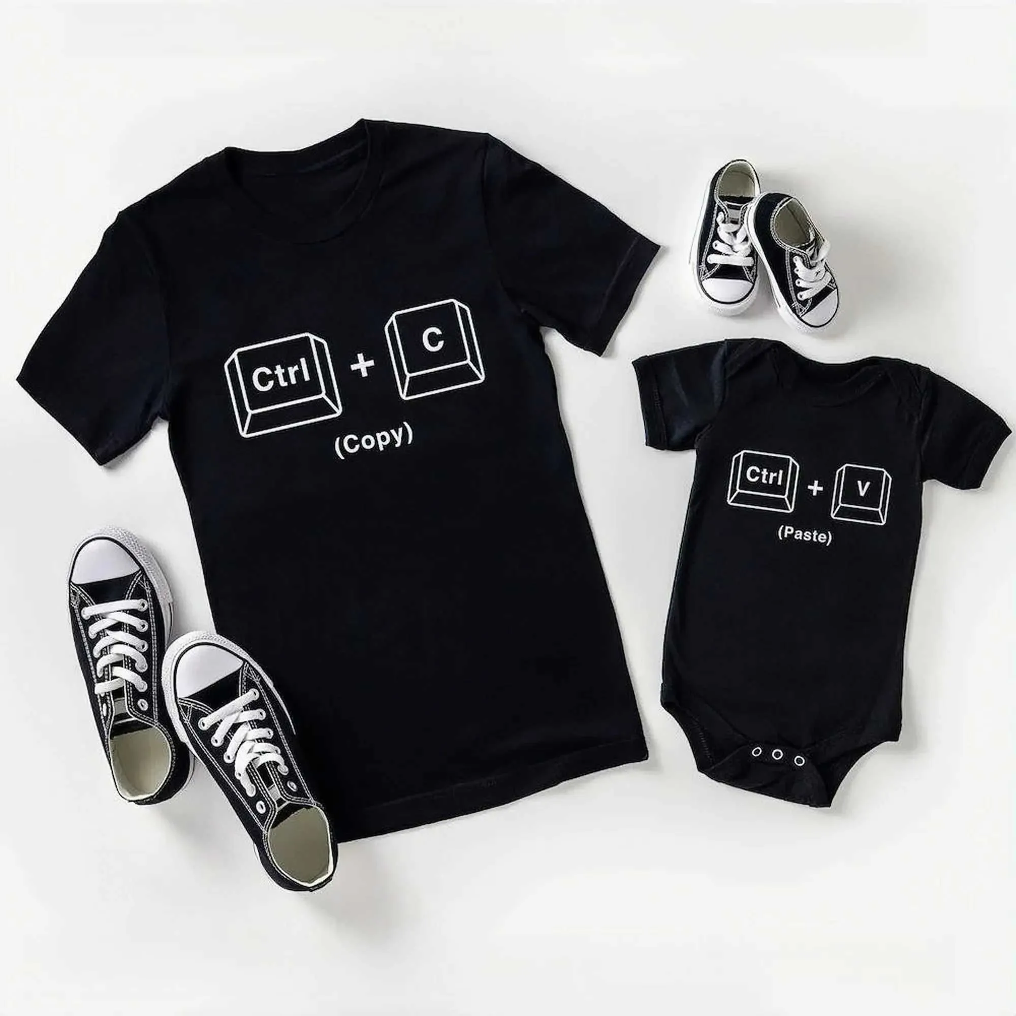 Copy Paste Shirt Father and Baby Matching Shirts Ctrl C Ctrl V Print ...