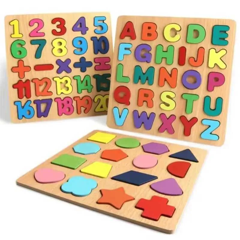 Lasoba Wooden Animal Alphabet Puzzle Matching Game, ABC Puzzles For Toddlers 2-4, Montessori Educational Toys For Kids Ages 3-5