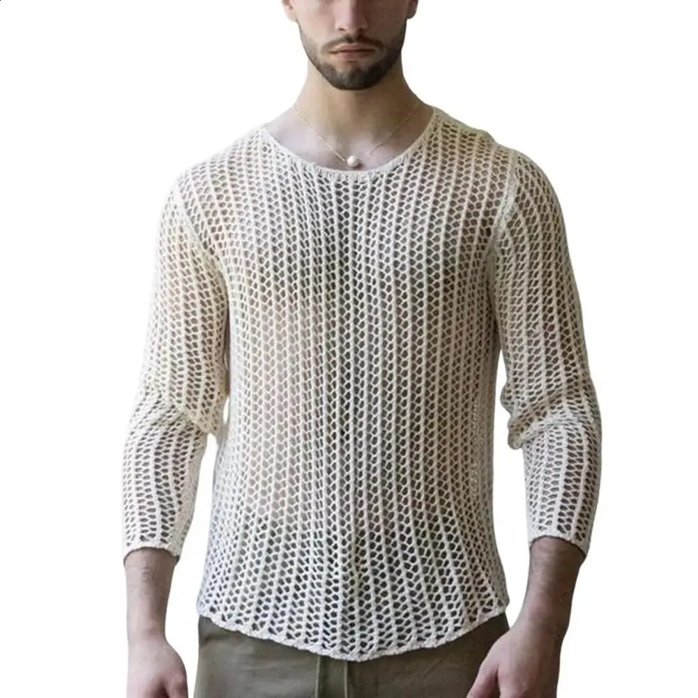 S.S. Crew Neck Shirt - Knit Mesh グレーM S.S. Crew Neck Shirt - Knit Mesh グレーM