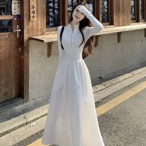 long midi dresses Salvatore Long Sleeve Midi Dress