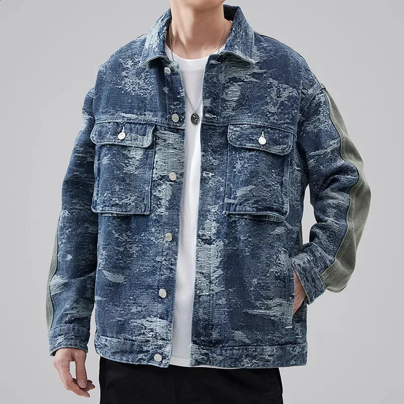 ジャケット・アウター 00s 291295=HOMME denim jacket y2k Ecko Unltd Y2K Blue Denim Jacket Men's Large Streetwear Hip