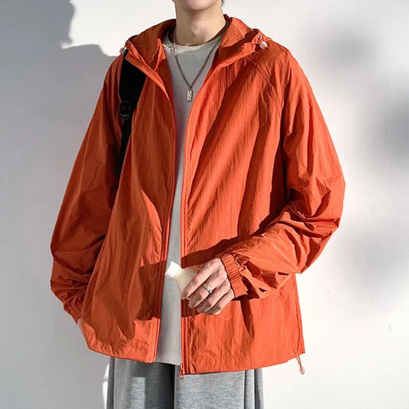 Waterproof Summer Hooded mens jackets for Men and Women