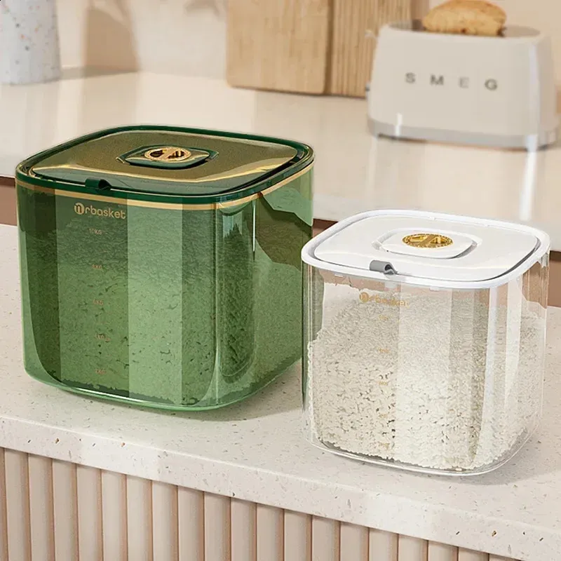 Kitchen Food Storage Containers Rice Bucket Insect And Moisture Proof ...