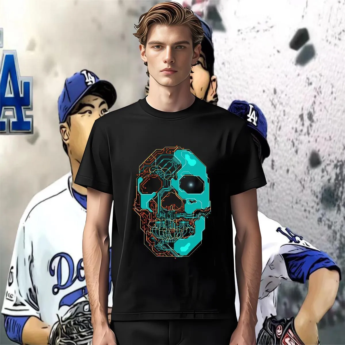 トップス ppfm many skull design Tee トップス ppfm many skull design Tee 2025 Summer Men's Design