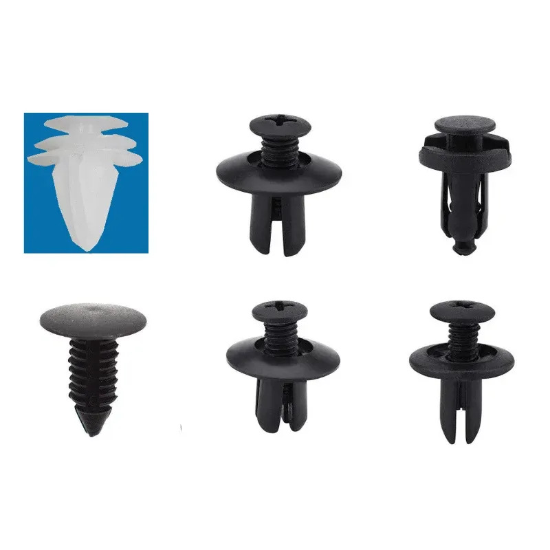 Woodzdon 80-Pack Door Trim Panel Retainer Rivet Clips For Ford Mustang – N801925-S Black Nylon