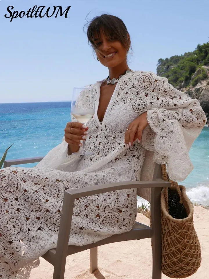 white christmas dresses Always Devotion Crochet Midi Dress in Silver Metallic