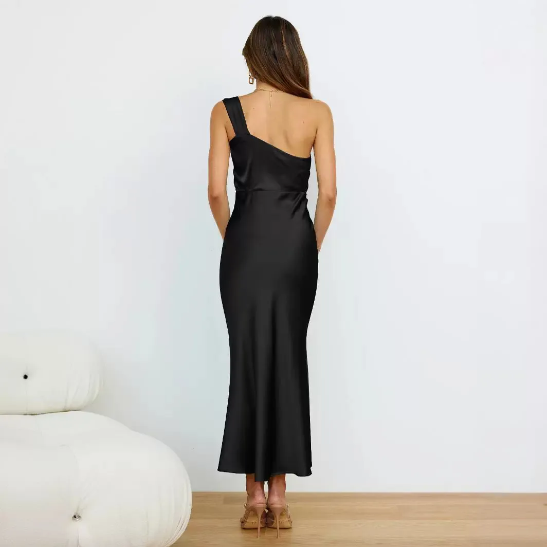 Elegant Single Shoulder Satin Dress - Premium Quality, Shop Now! Perfect as Azalea  Bridesmaid Dresses from Dhgate Basic & Casual Dresses - price 37.19