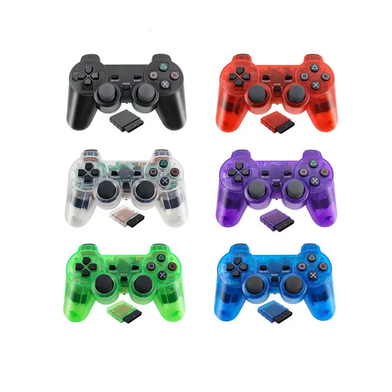 Ps Handle Game Controllers 2.4G Wireless Controller For PS2, Wireless Joystick ...