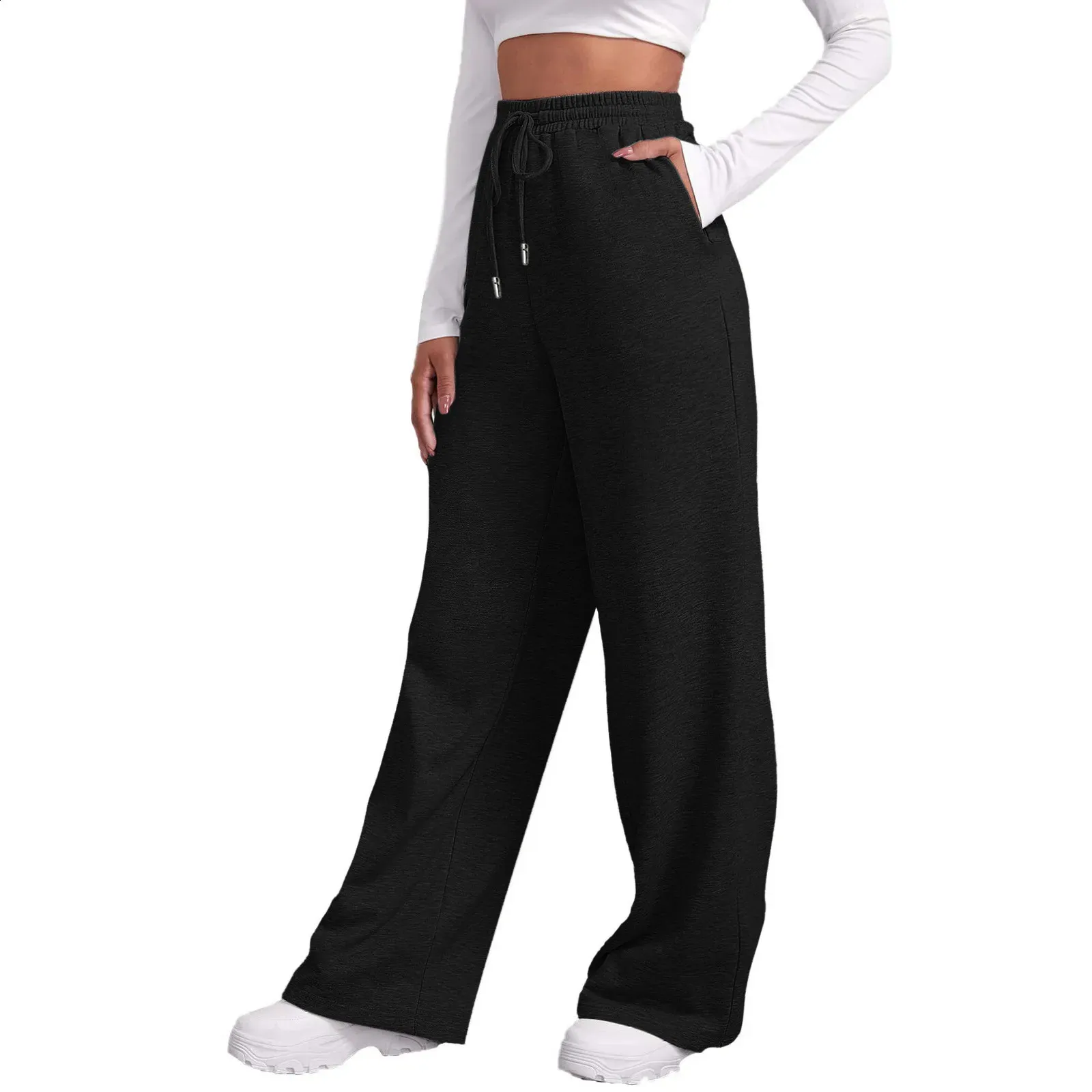 Womens Baggy Sweatpants Fleece Lined Low Rise Wide Leg Sweatpants Drawstring Cotton Lightweight Joggers With Pockets Navy Xl 190d9c81 169f 485e 8ec6 8b33bbb8fe24.9f5341e56050275671bb5b1b530c2f21