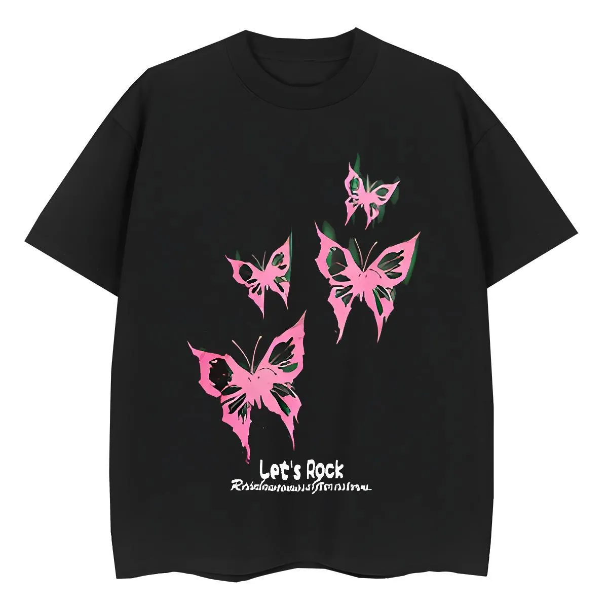 Tシャツ・カットソー No.0291 washing butterfly half T Tシャツ・カットソー No.0291 washing butterfly half T Hip Hop