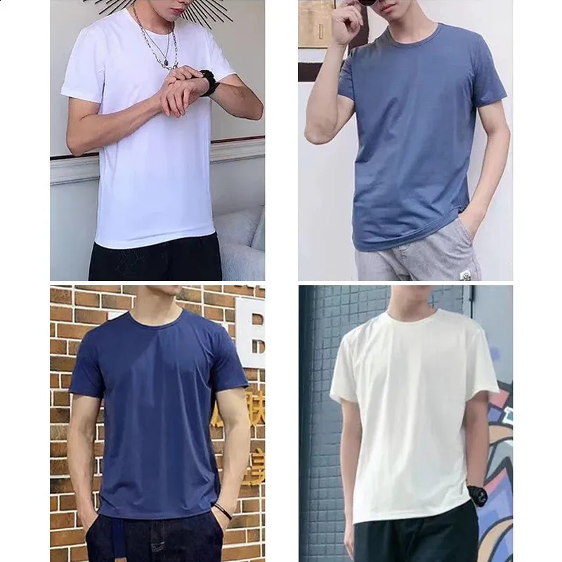 Oversized T-Shirt Herren Mit Kapuze – Sportshirt Mit Farbverlauf, Rundhals, Leicht, Sommer Freizeit, Große Größen