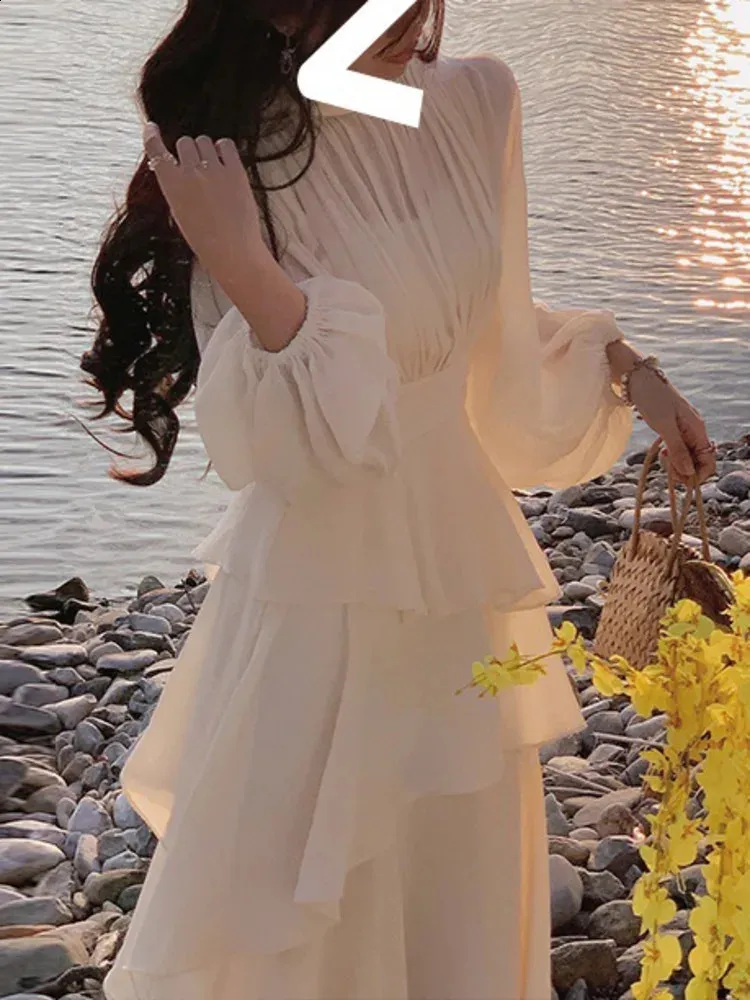 ewq dress knit women EWQ Elegant Long Sleeve Spring Dress