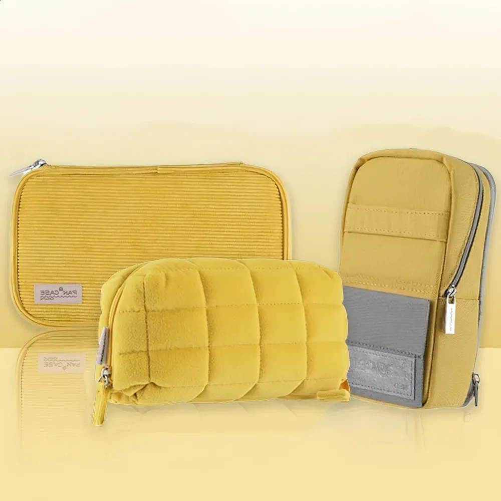 KOKUYO Yellow Pencil travel bag - Classic MAG Standing Pan