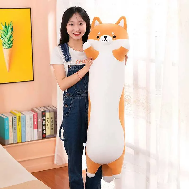 Kawaii Shiba Inu Plush: 50-110cm Long Stuffed Animal Dog Pillow Best Seller! Cute Plushie for Girls, Kids, Home Shop Now!