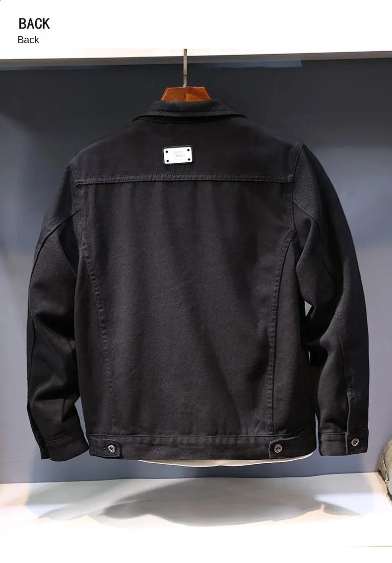Japanese Style Vintage Denim denim jacket for Men - Trendy