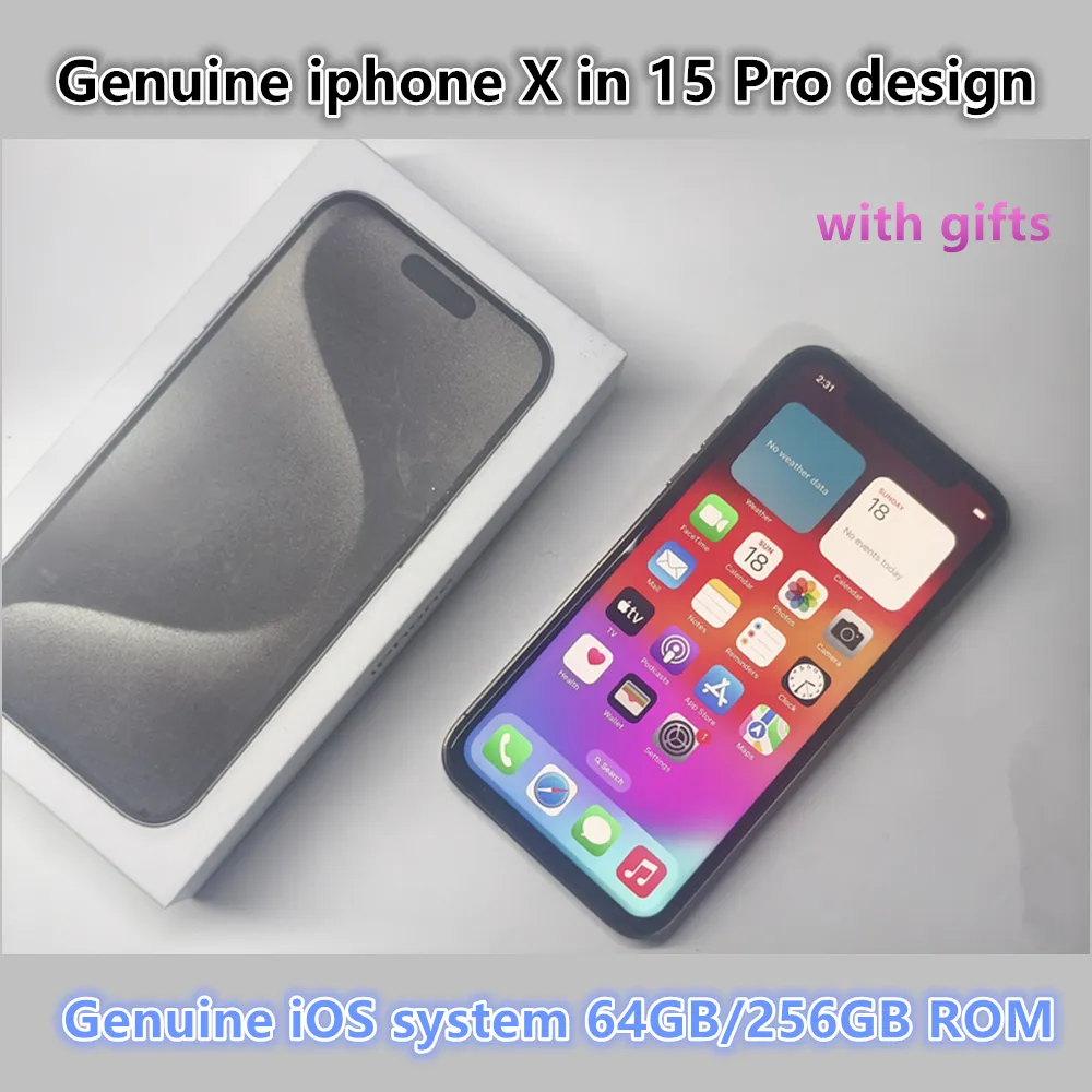Refurbished IPhone X With 2024 IPhone 15 Pro Design 64GB/256GB