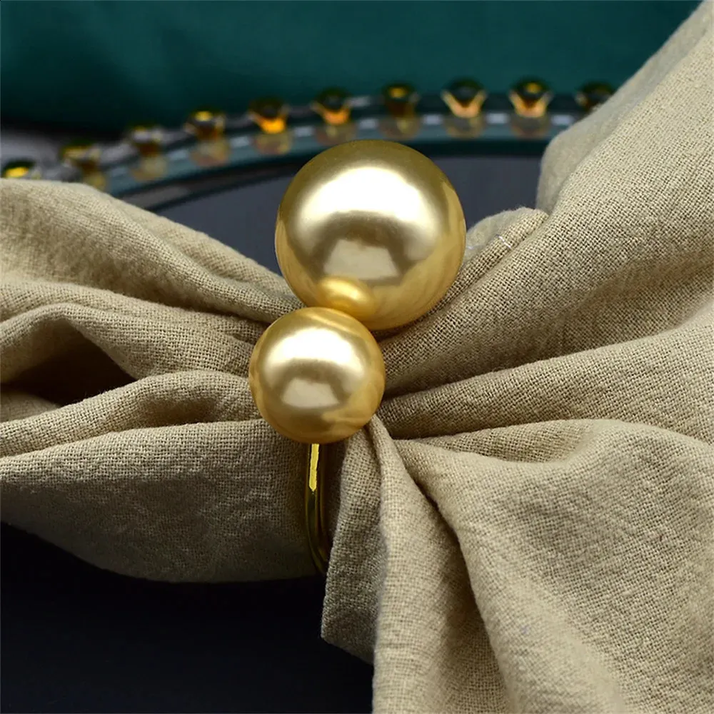 6-Piece Elegant Napkin Ring Set - Silver & Gold Metal Table Decor For Parties & Special Events