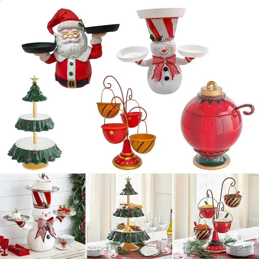 Christmas Tree Dessert Stand: Double Layer Holiday Party Snack Tray Best  Seller! Ice Cream Holders Available
