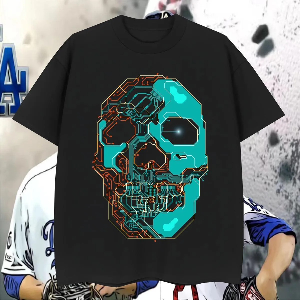 トップス ppfm many skull design Tee トップス ppfm many skull design Tee トップス ppfm many skull