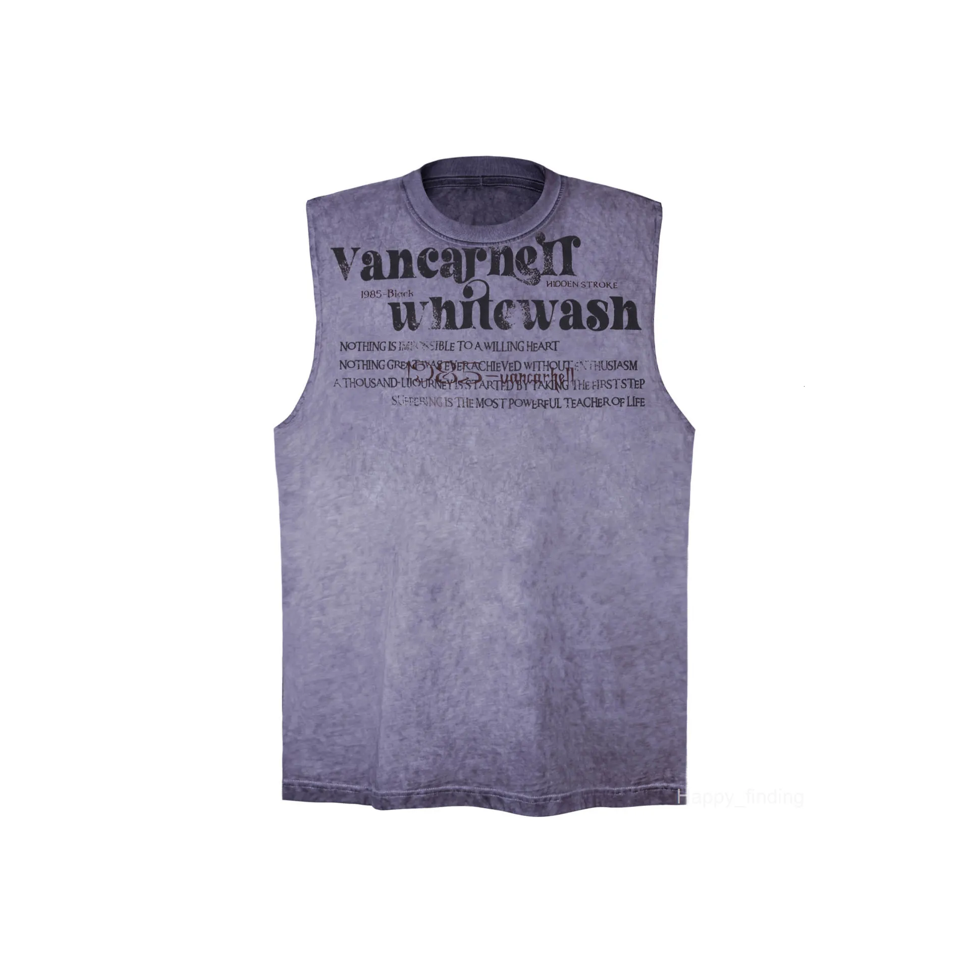 Vintage Letter Graphic Unisex Tank Top Summer Hiphop Style, Shop Now!