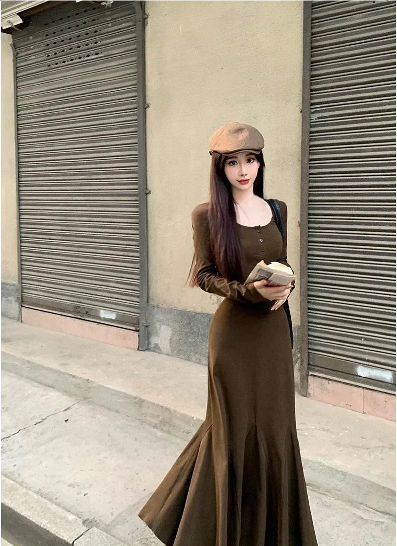 long sleeve plus size dresses prom Champagne Glitter Unique Sleeves Custom Plus Size Mermaid Dress main image 1