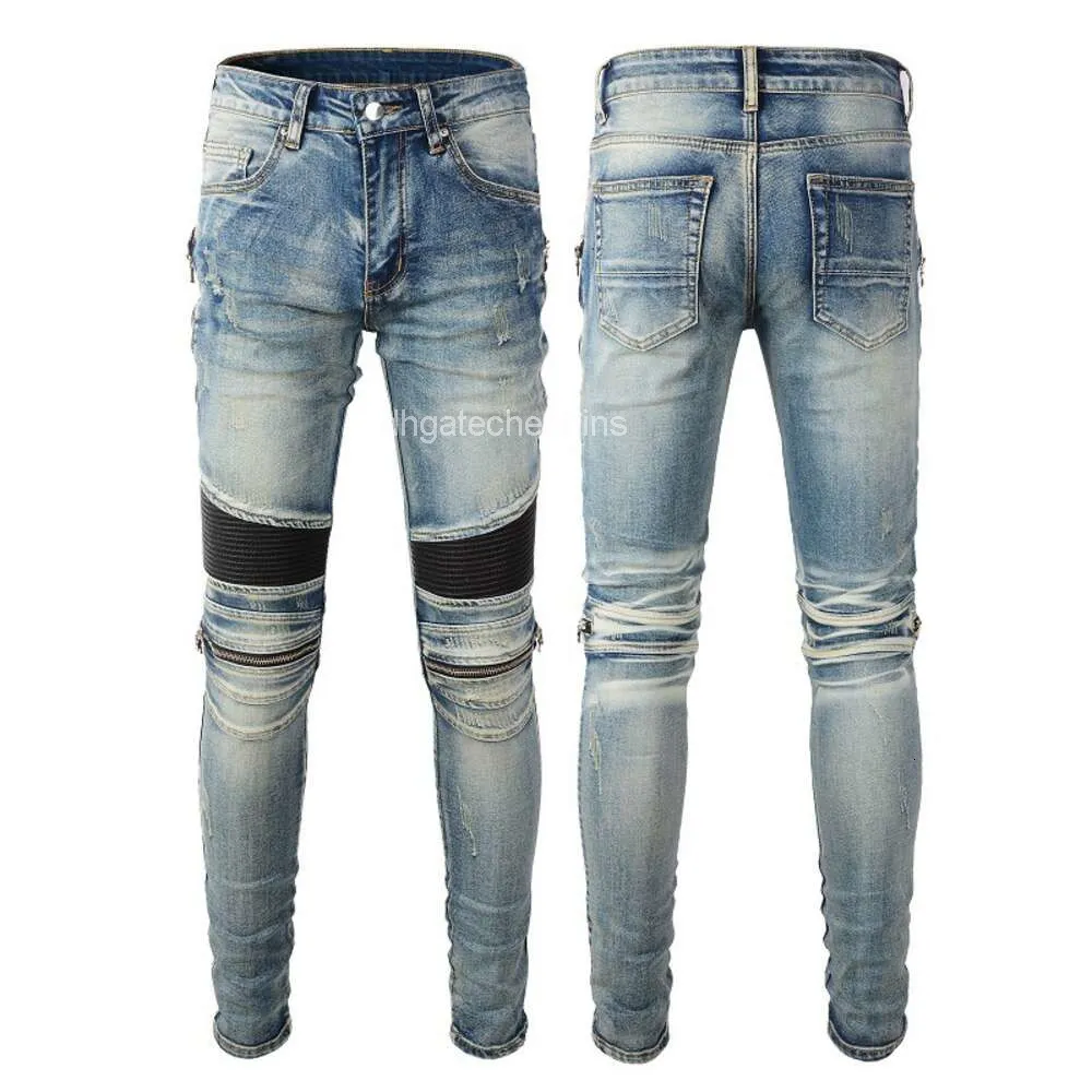 Save Big on Bulk Heavy Washed Jeans Mens Designer Blue Jeans, Distressed  Denim Pants: Long, Slim Fit Fashion Jeans With Heavy Craft Details And