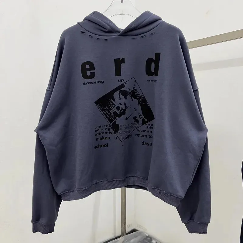 DHgate.com:Vintage Wash Distressed Hoodie: Oversized, Short
