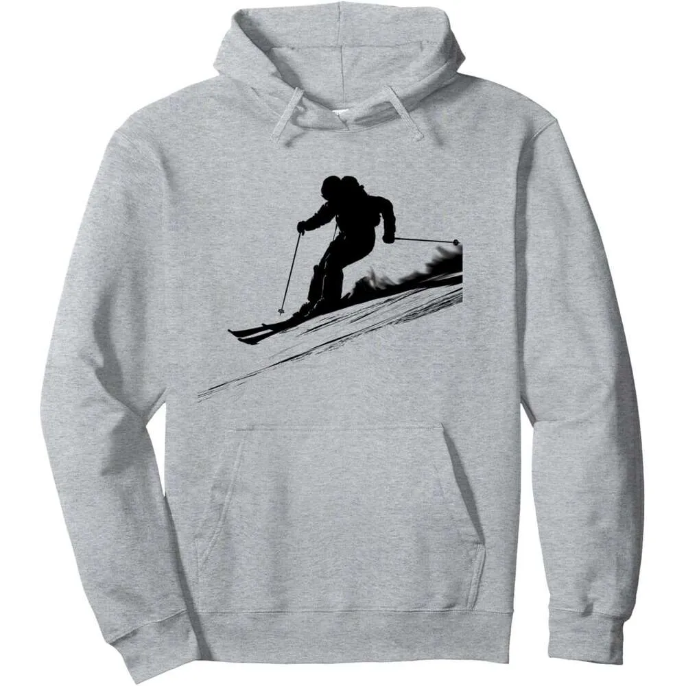 Save Big on Bulk Skiing Hoodie Skiing Downhill Skier Hoodie Mens Womens,  Sports Design Graphic Pullover, Long Sleeve Sweatshirt Best Deals on