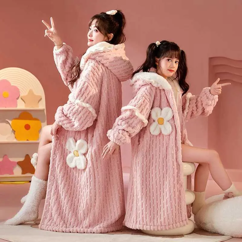 U2SKIIN Men's Fleece Robe, Plush Collar, Long Flannel, Small-Medium