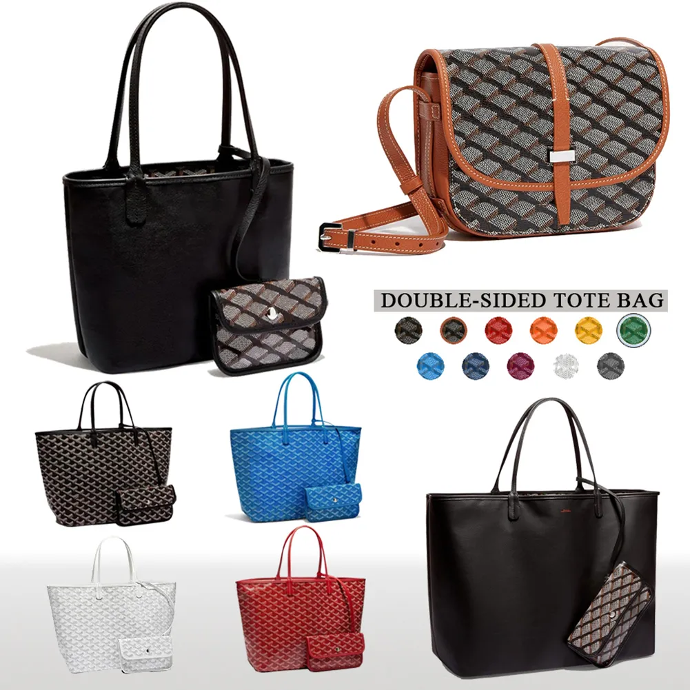 Designer Leather Tote Bags Large Capacity Composite Double Sided Totes for Women Crossbody Handbag Purse
