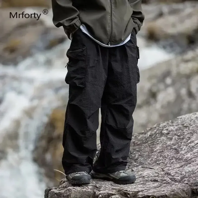 American Style Waterproof black cargo mens pants for Men