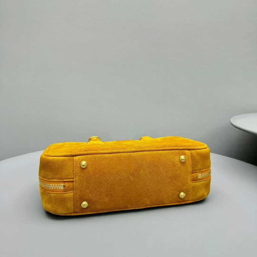 Yellow suede handbag hotsell