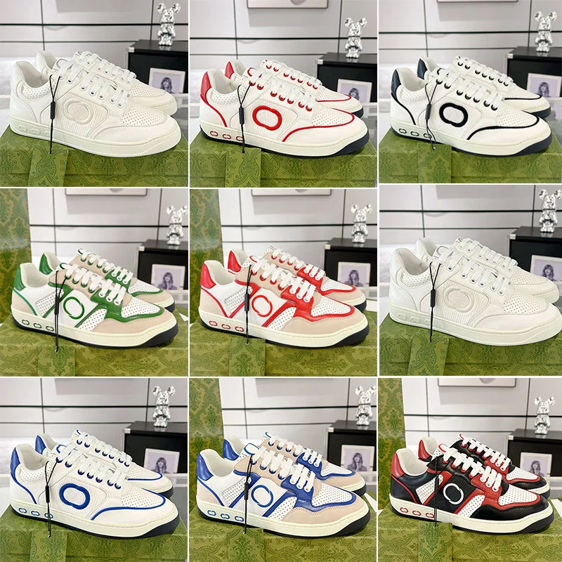 Italian Designer Men Fashion Interlocking G Sneakers Leather Made Upper versatile luxury Trend Famous Brand stripe Webbing Women Shopping shoes