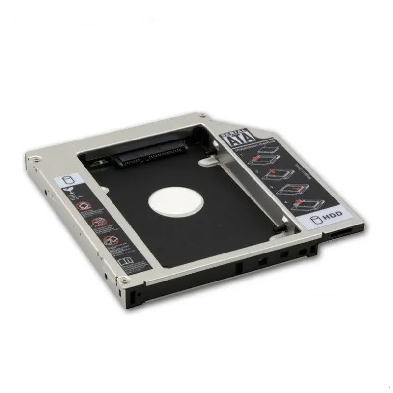 2024 HDD Caddy 9.5mm SATA HD Hard Disk Drive Enclosure SSD Case Box for Laptop CD-ROM DVD-ROM Optical Bay