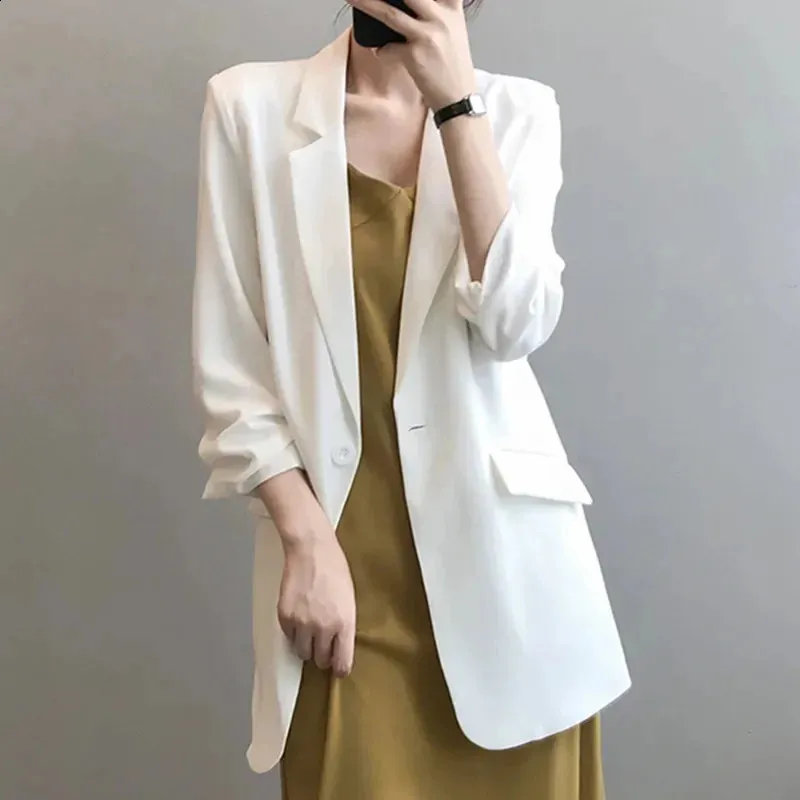 DHgate.com:Summer Chiffon Blazer: Lightweight Long Jacket
