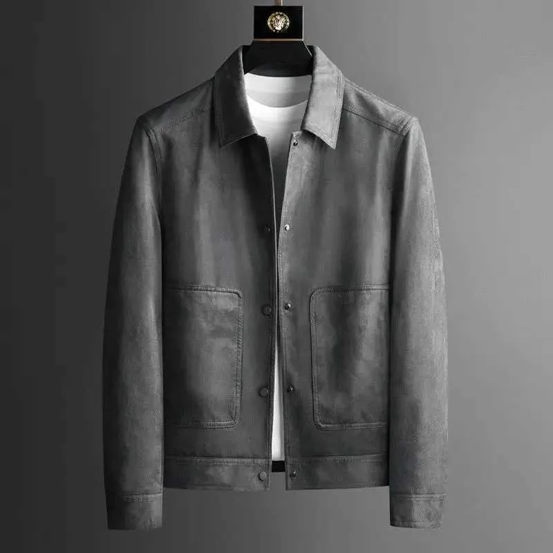 Premium Suede Jacket - Autumn Fashion, Slim Fit, Casual