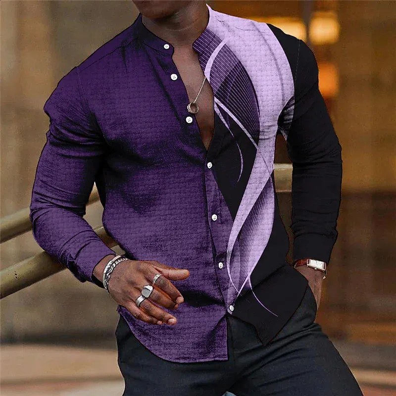 open lace back dress Hisdern Wrinkle-Resistant Purple Dress Shirt and Paisley Tie 2XL