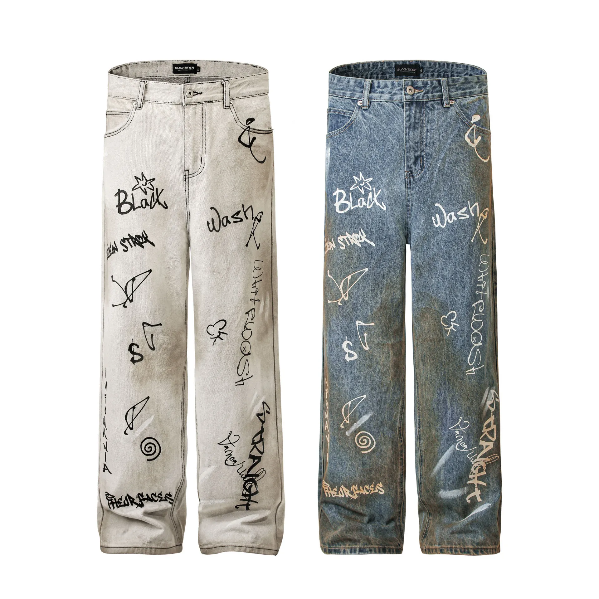 DHgate.com:American Trendy Straight-Leg Denim Jeans for Men