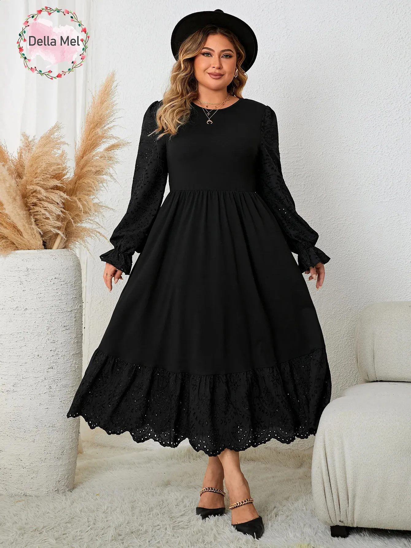 Save Big on Bulk Black Maxi Dress Puff Sleeve Plus Size Black Evening  Dress: Elegant Puffy Long Sleeve Maxi Dress For Women Formal Party  Clothing