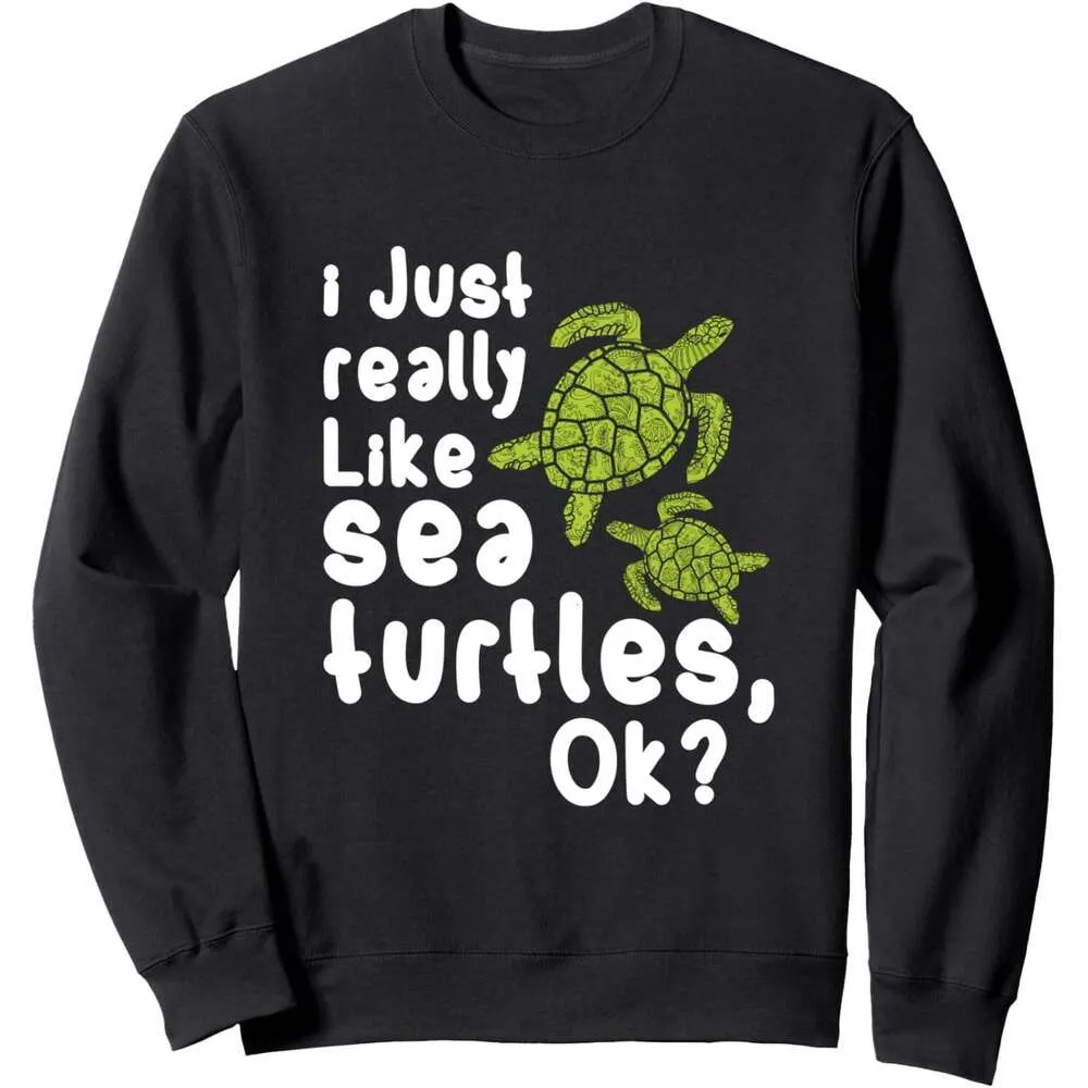 Sea Turtles Tortoise Mens Long Sleeve Funny Sweatshirts Funny Gift Streetwear Casual Top From Cloch shopping Vendor 17.06 DHgate.Com