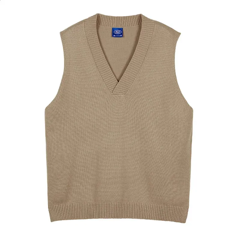 Korean Style V-Neck Knit Vest - Premium Quality Sleeveless